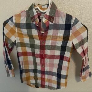 Gymboree Multicolor Plaid Button Down Shirt